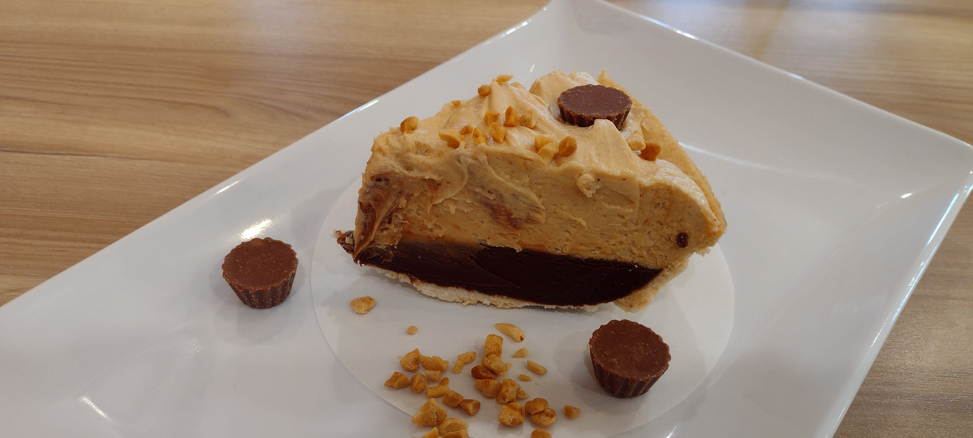 Novembre - Tarte satinée au chocolat et beurre d'arachide